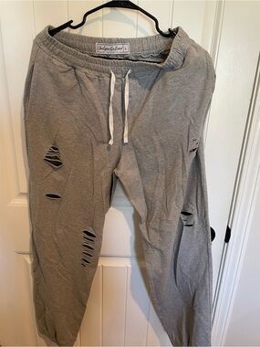 Chelsea DeBoer Distressed Gray Women’s Sweatpants
